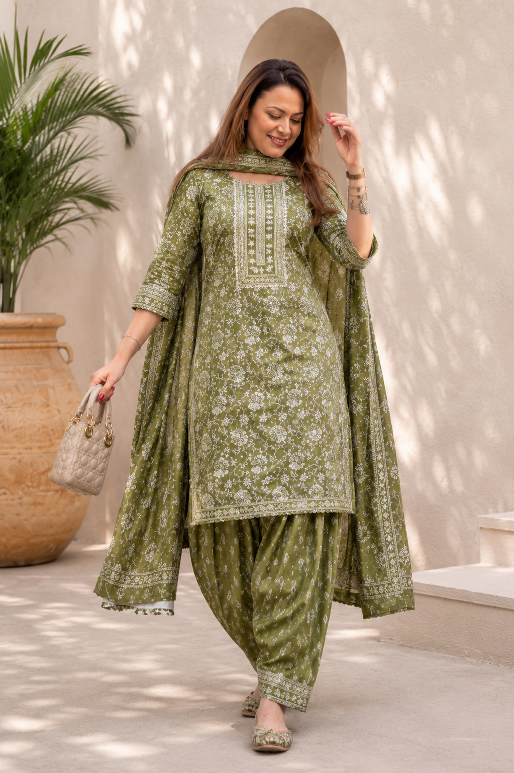 Festive Green Suit