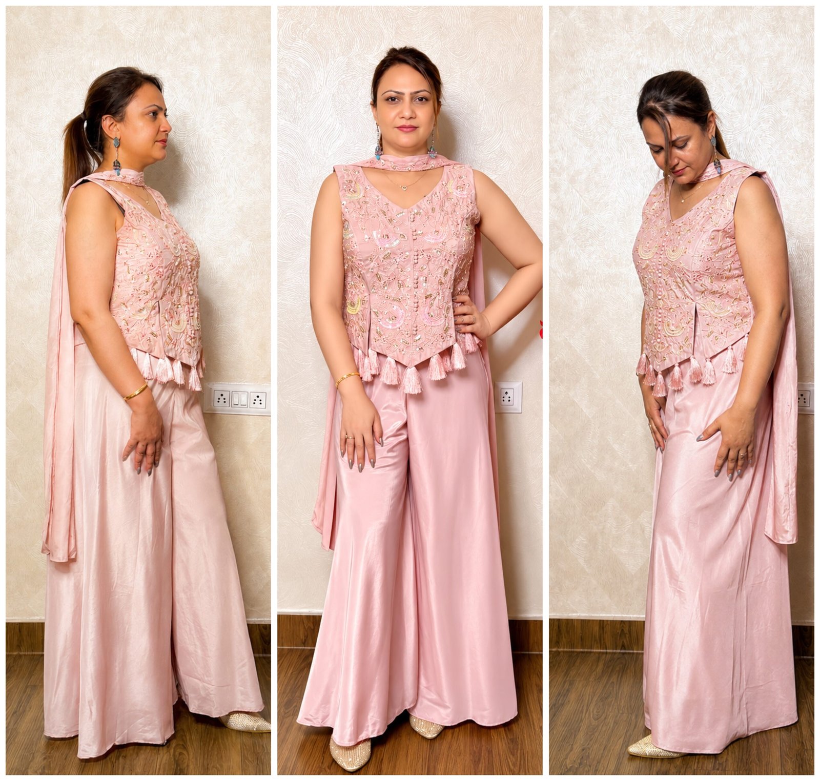 Pink Indo-Western Dress